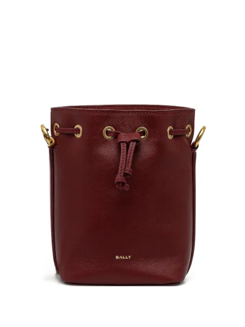 Bally Code leather bucket bag