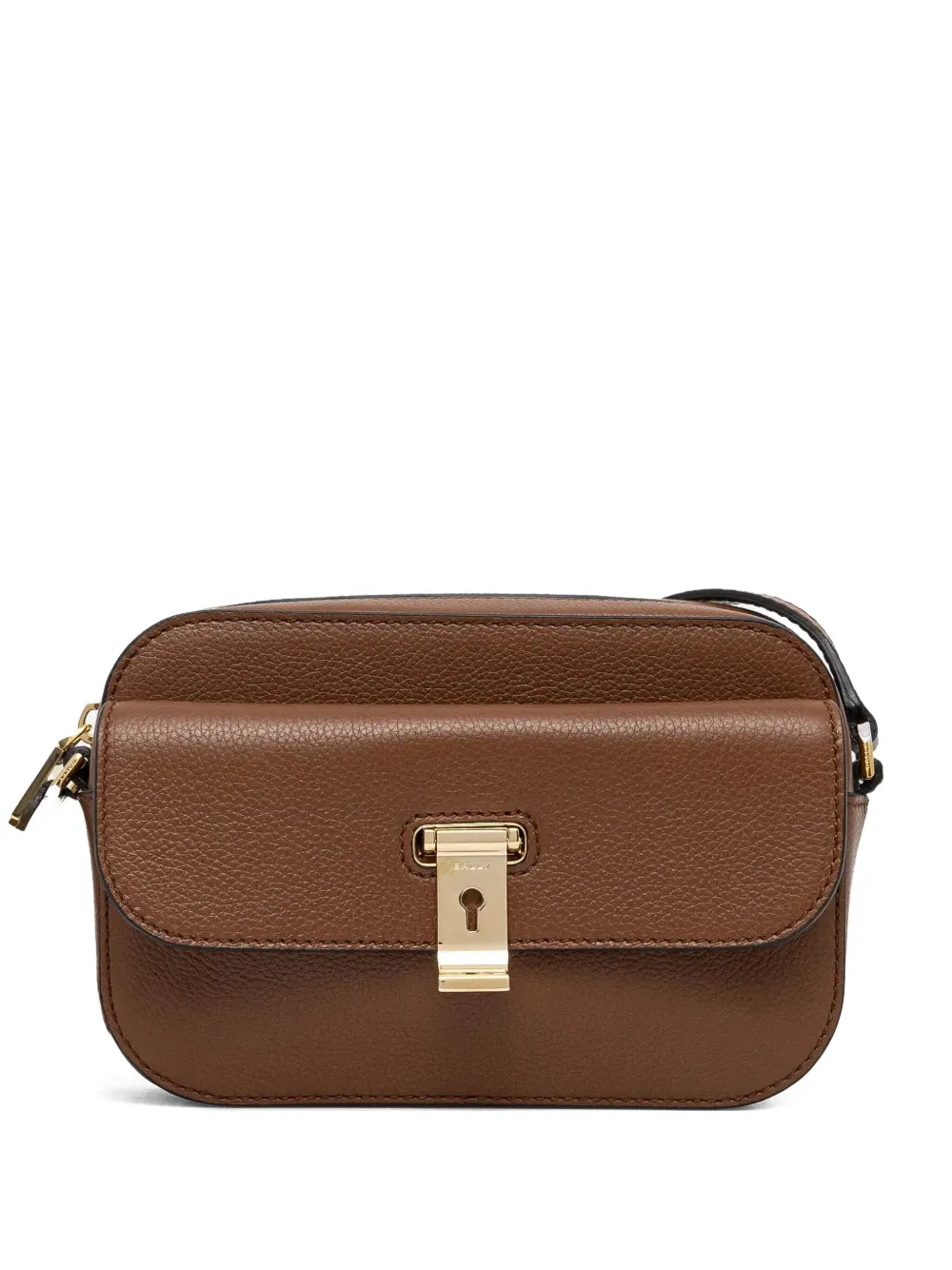 Bally small Lock Me flap-lock cross body bag Bruin