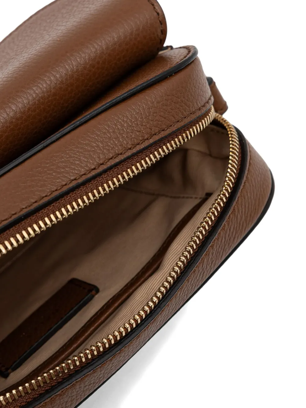 Bally Lock Me kleine crossbodytas met omslag Bruin
