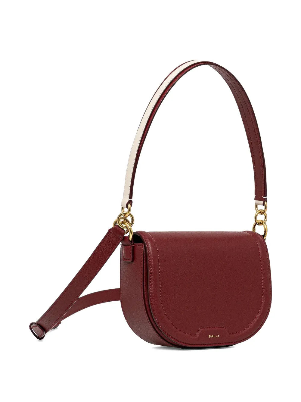 Bally Code Flap leren crossbodytas Rood