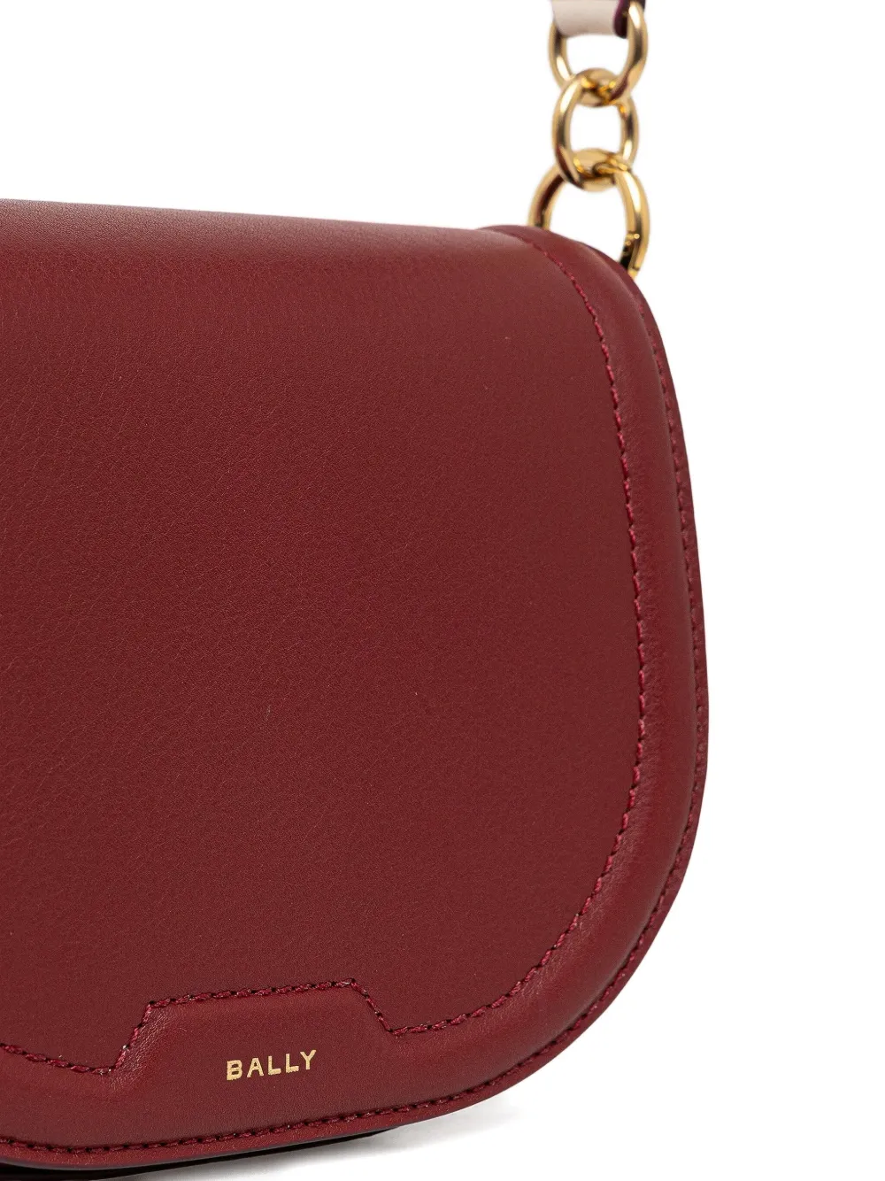 Bally Code Flap leren crossbodytas Rood