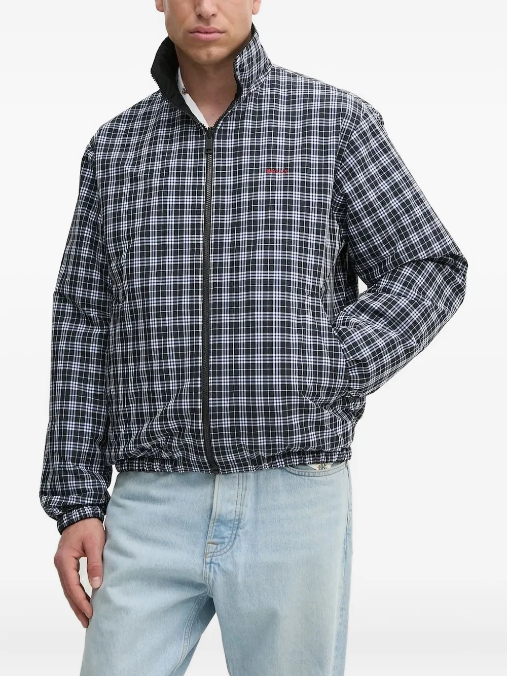 Bally logo-patch long-sleeve jacket Zwart