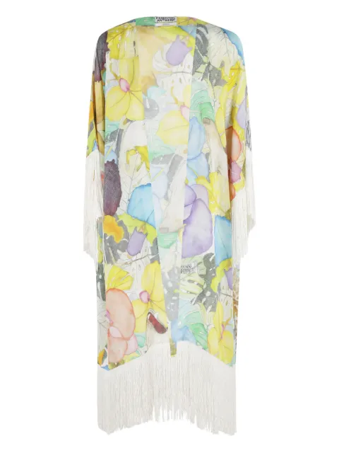 Essentiel Antwerp fringe detailed floral coat