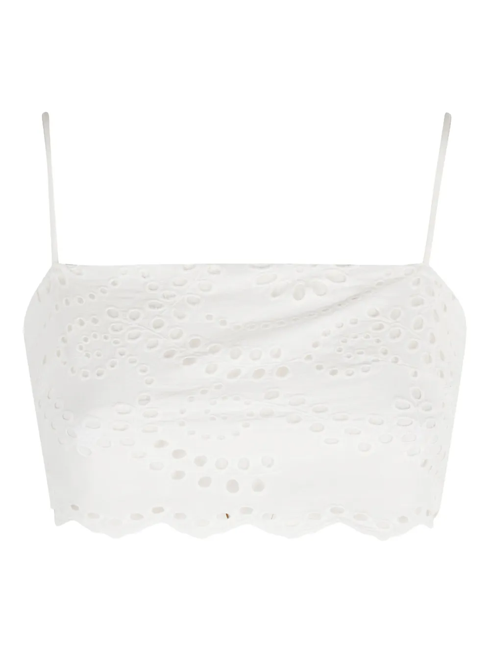 MC2 Saint Barth Florida broderie anglaise top Wit