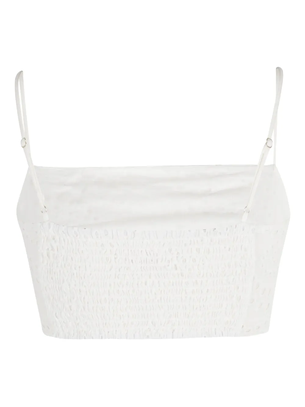 MC2 Saint Barth Florida broderie anglaise top Wit