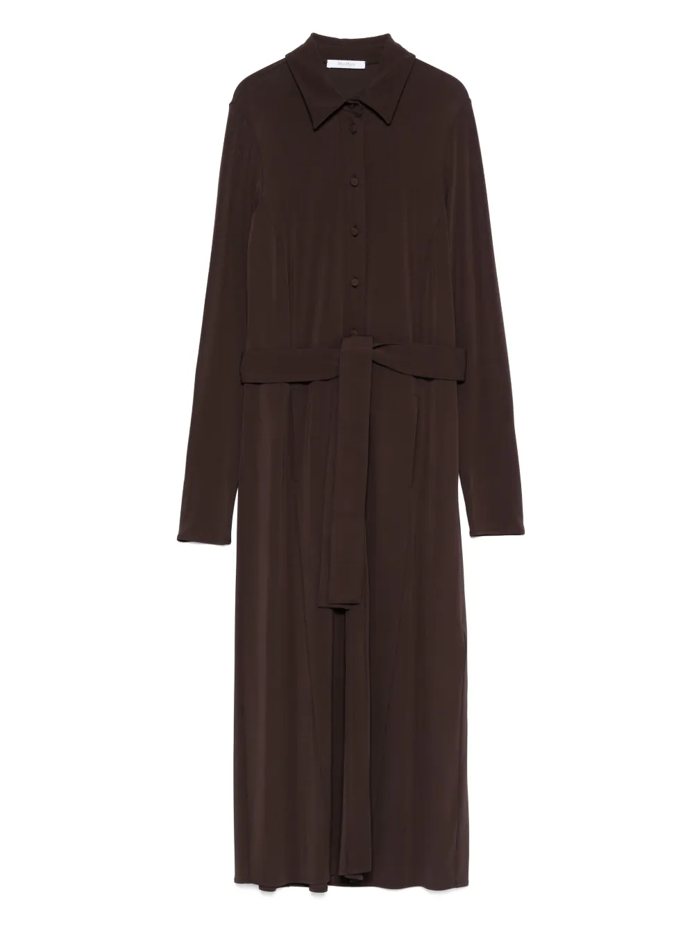 Max Mara Tortona jurk met ceintuur Bruin