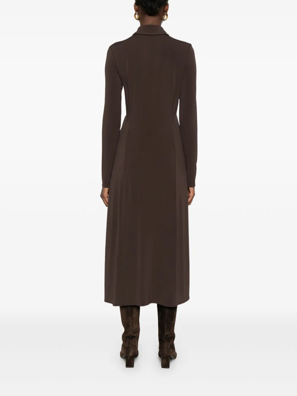 Max Mara Tortona jurk met ceintuur Bruin