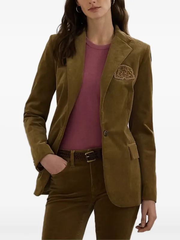 Lauren Ralph Lauren Corduroy Blazer Brown FARFETCH JO