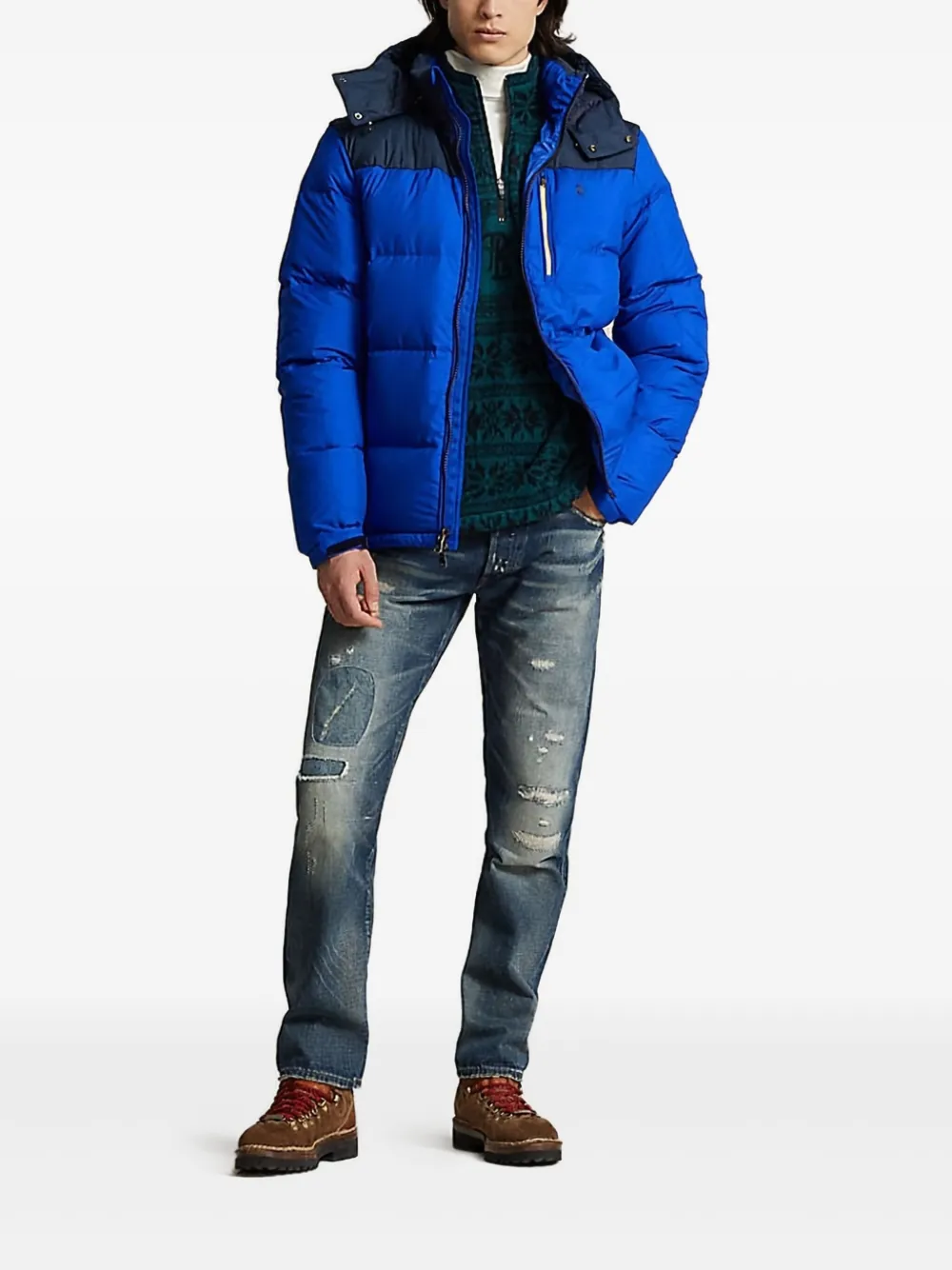 Polo Ralph Lauren Gewatteerd jack Blauw