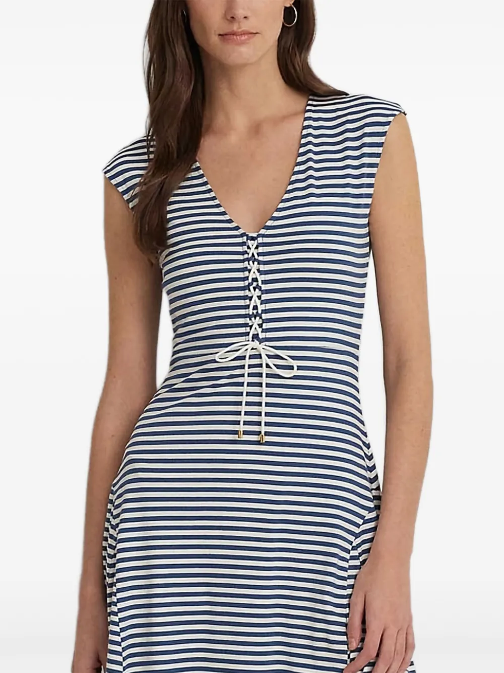 Lauren Ralph Lauren Gestreepte jurk Blauw