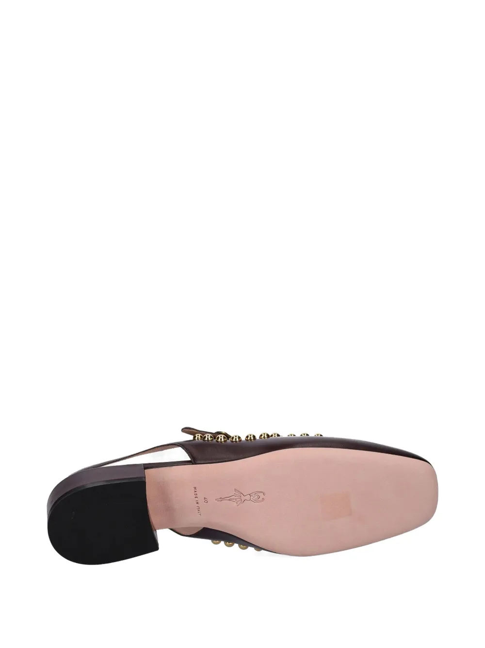 Bally rina studded slingback pumps Brown