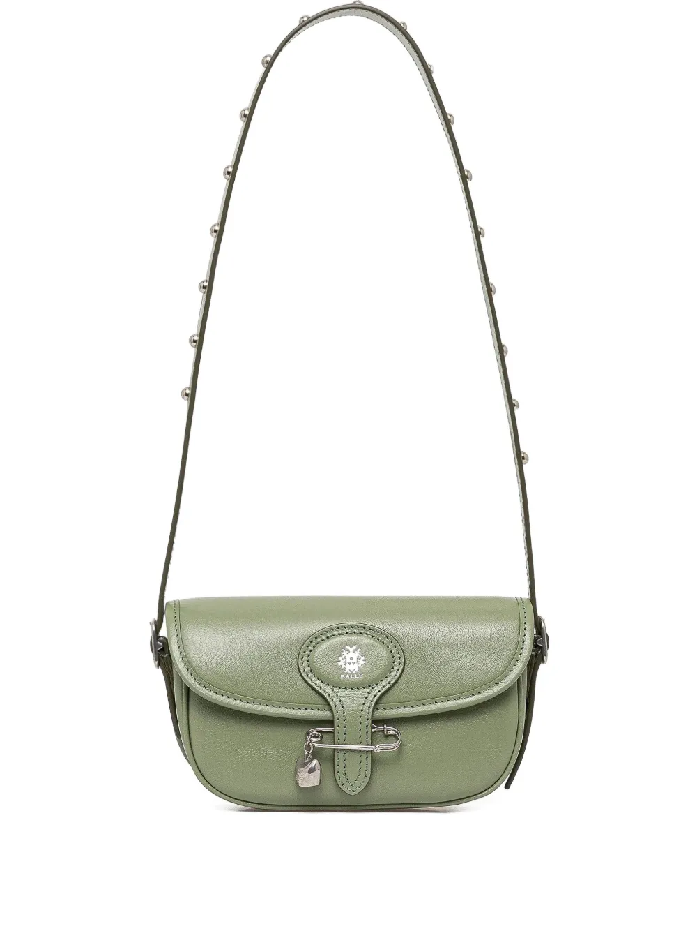 Bally Beckett safety-pin detail mini bag Groen