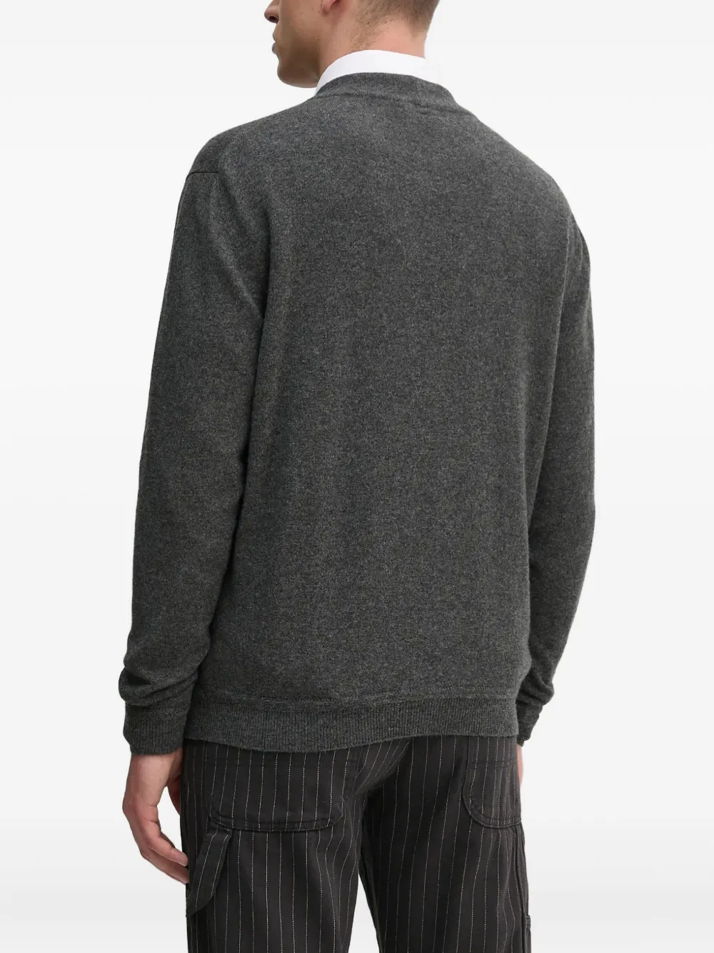 Bally Vest met geborduurd logo Grijs