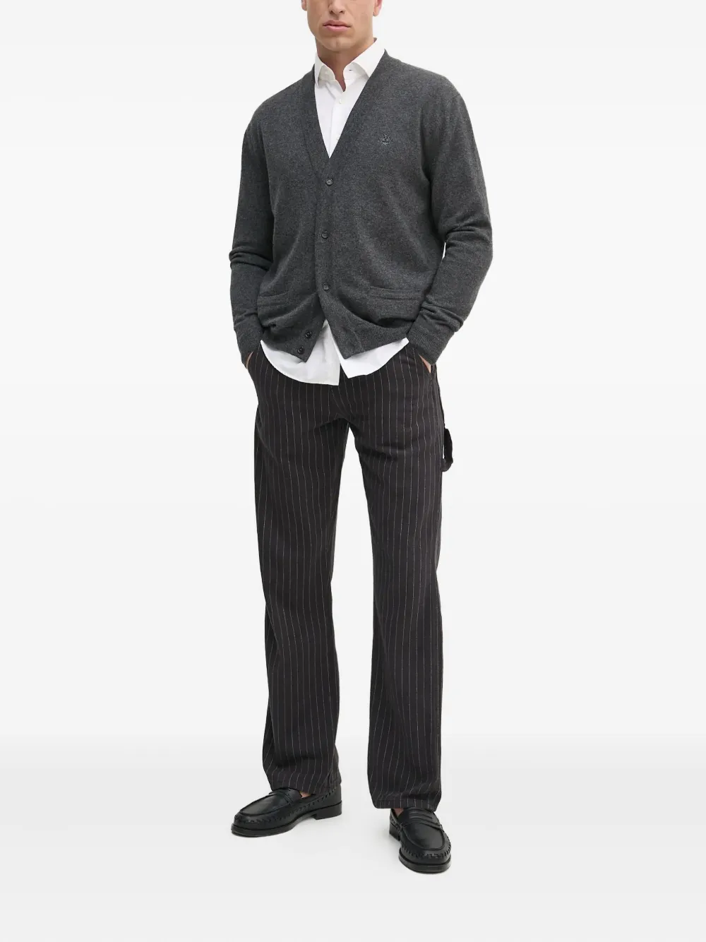 Bally Vest met geborduurd logo Grijs