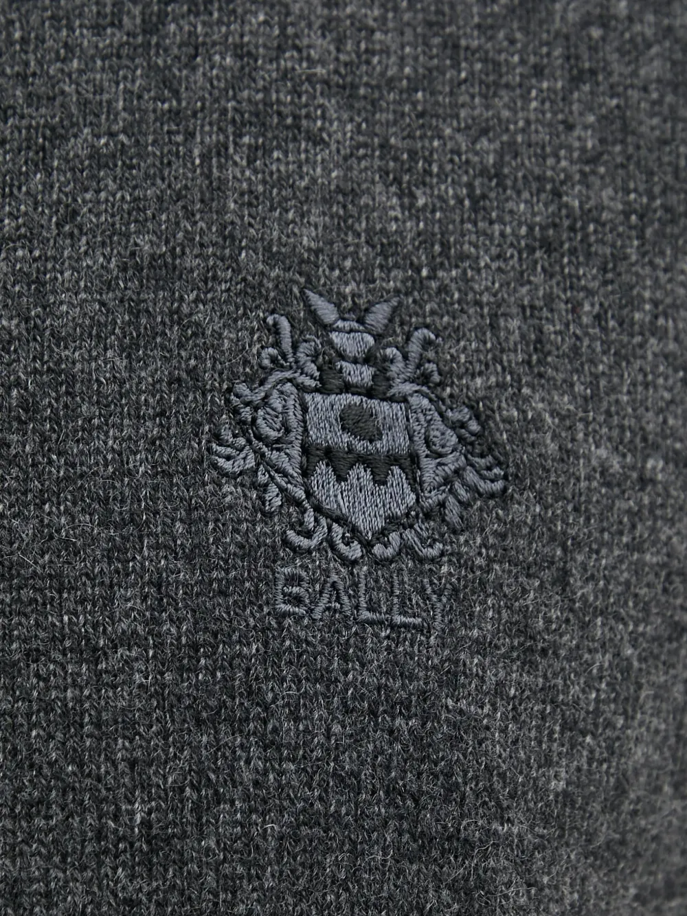Bally Vest met geborduurd logo Grijs