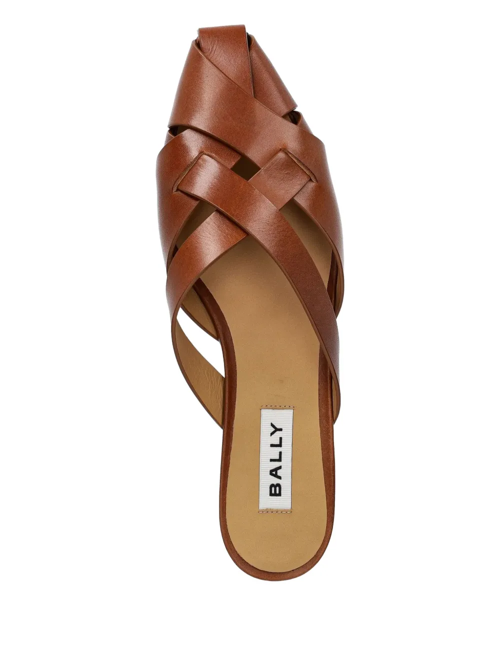 Bally Sylt geborstelde leren muiltjes Bruin