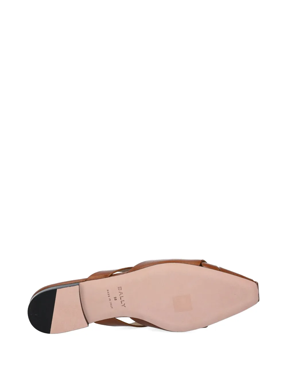 Bally Sylt geborstelde leren muiltjes Bruin
