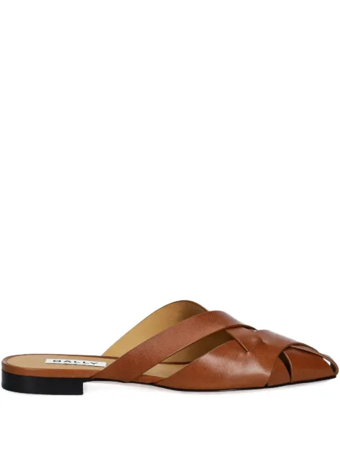 Bally Sylt brushed leather mules