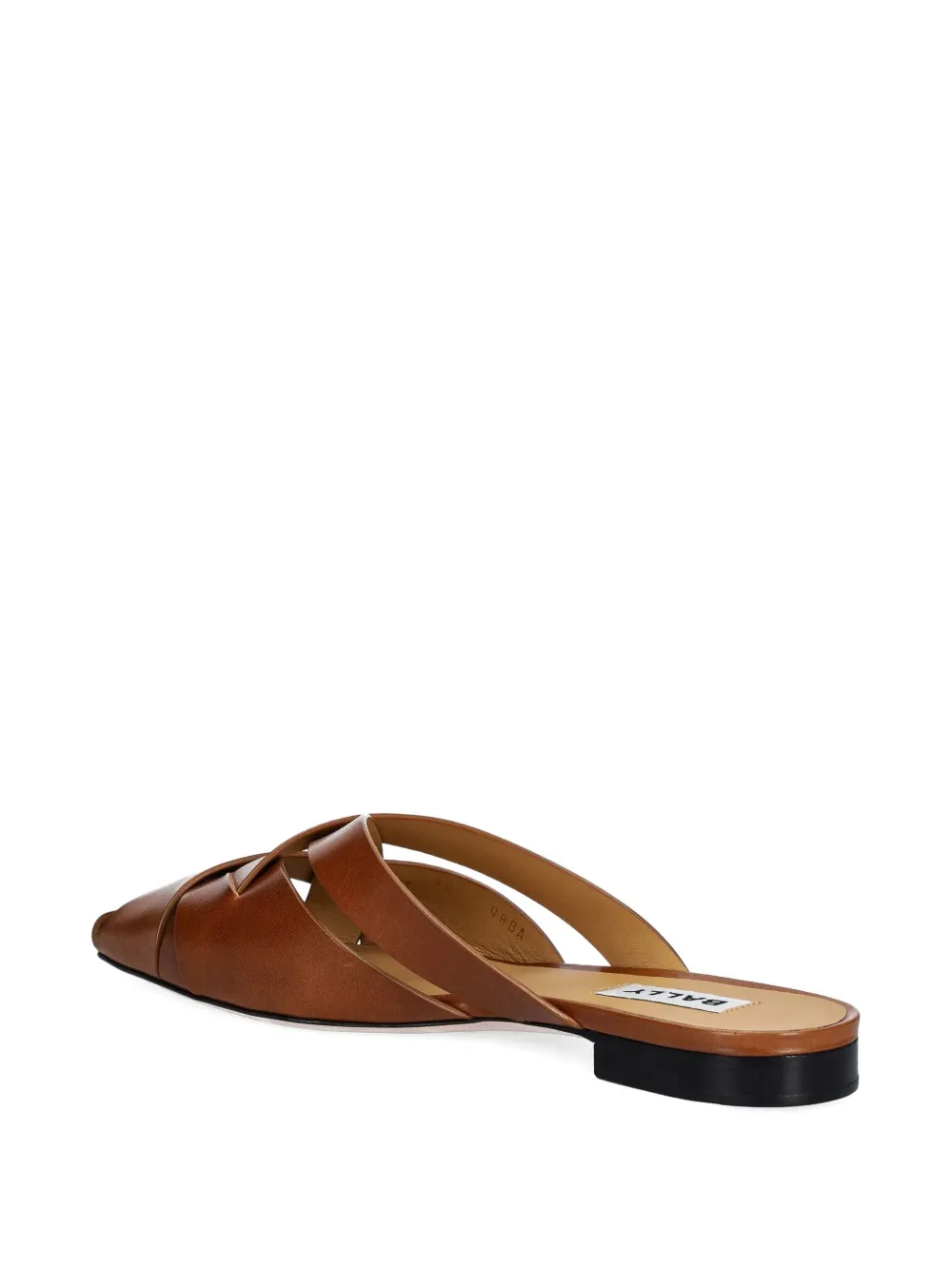 Bally Sylt geborstelde leren muiltjes Bruin