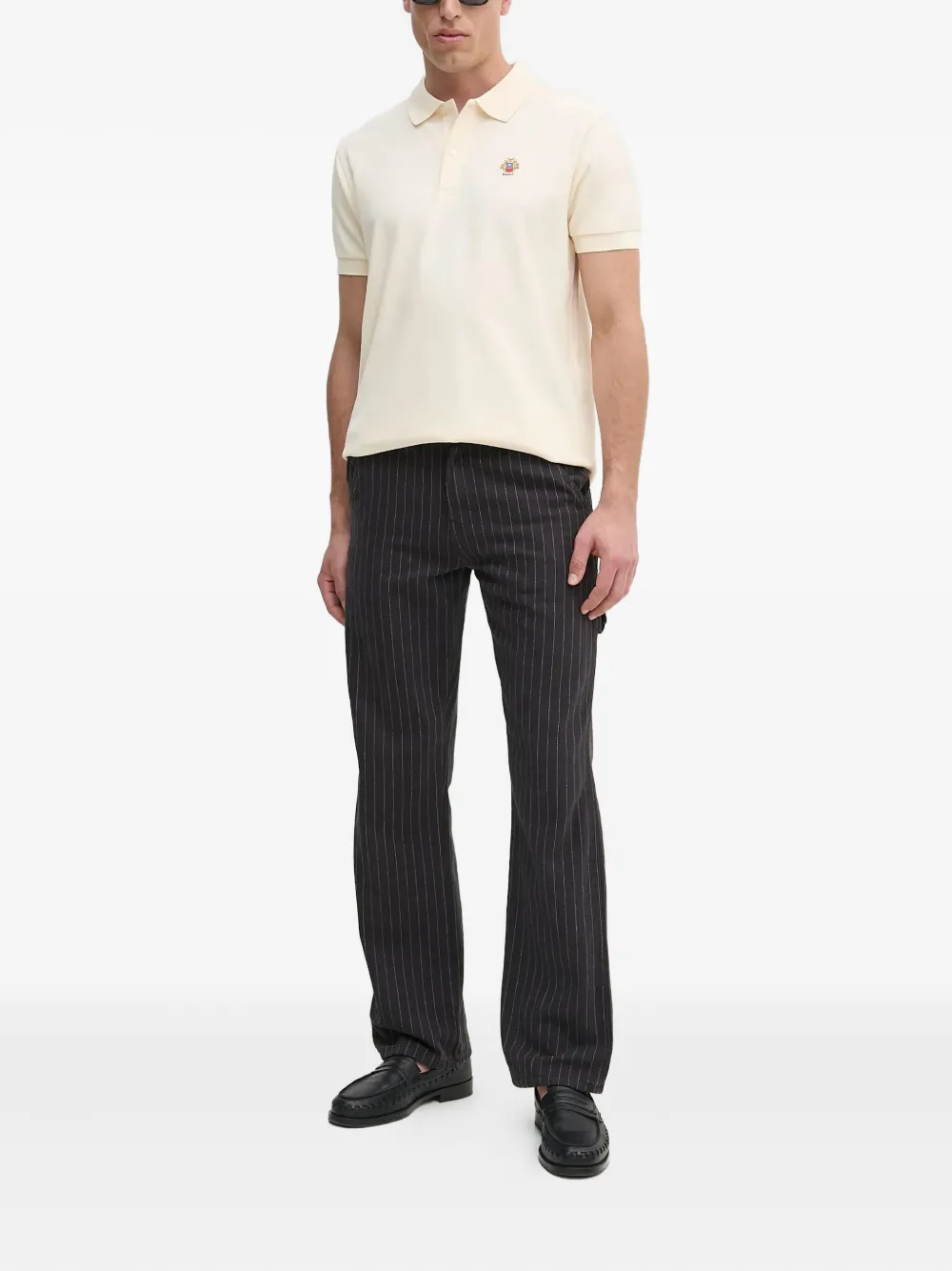 Bally Poloshirt met geborduurd logo - Beige