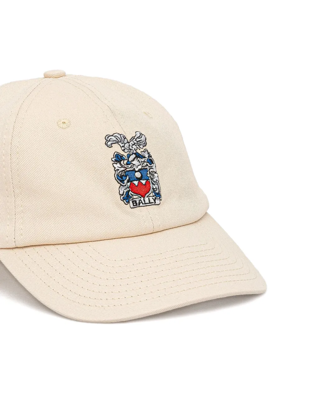 Bally Logo-embroidered Baseball Cap In Neutral