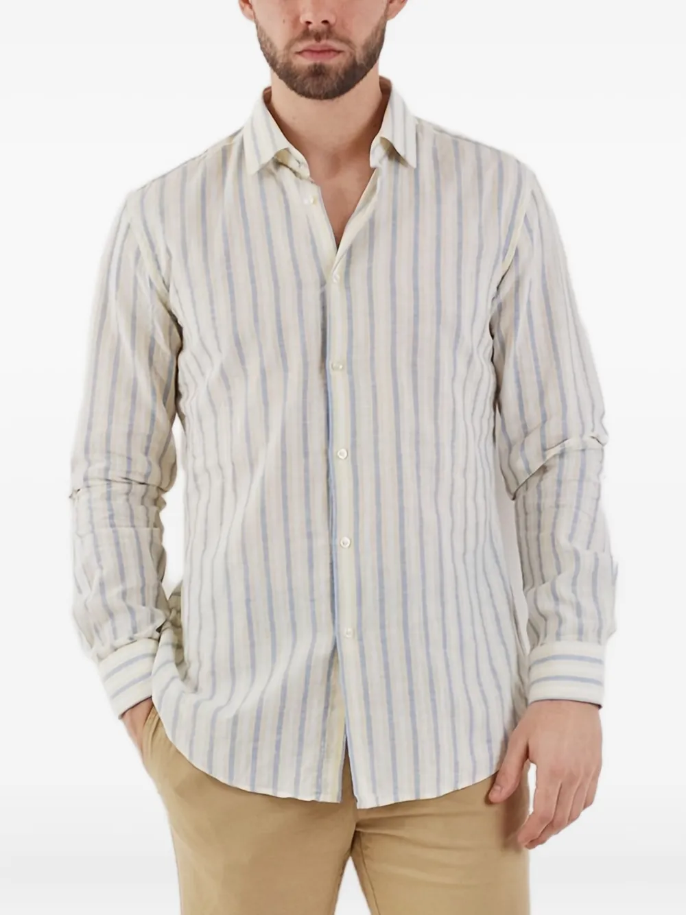 BOSS chemise à rayures | blanc | Image 1