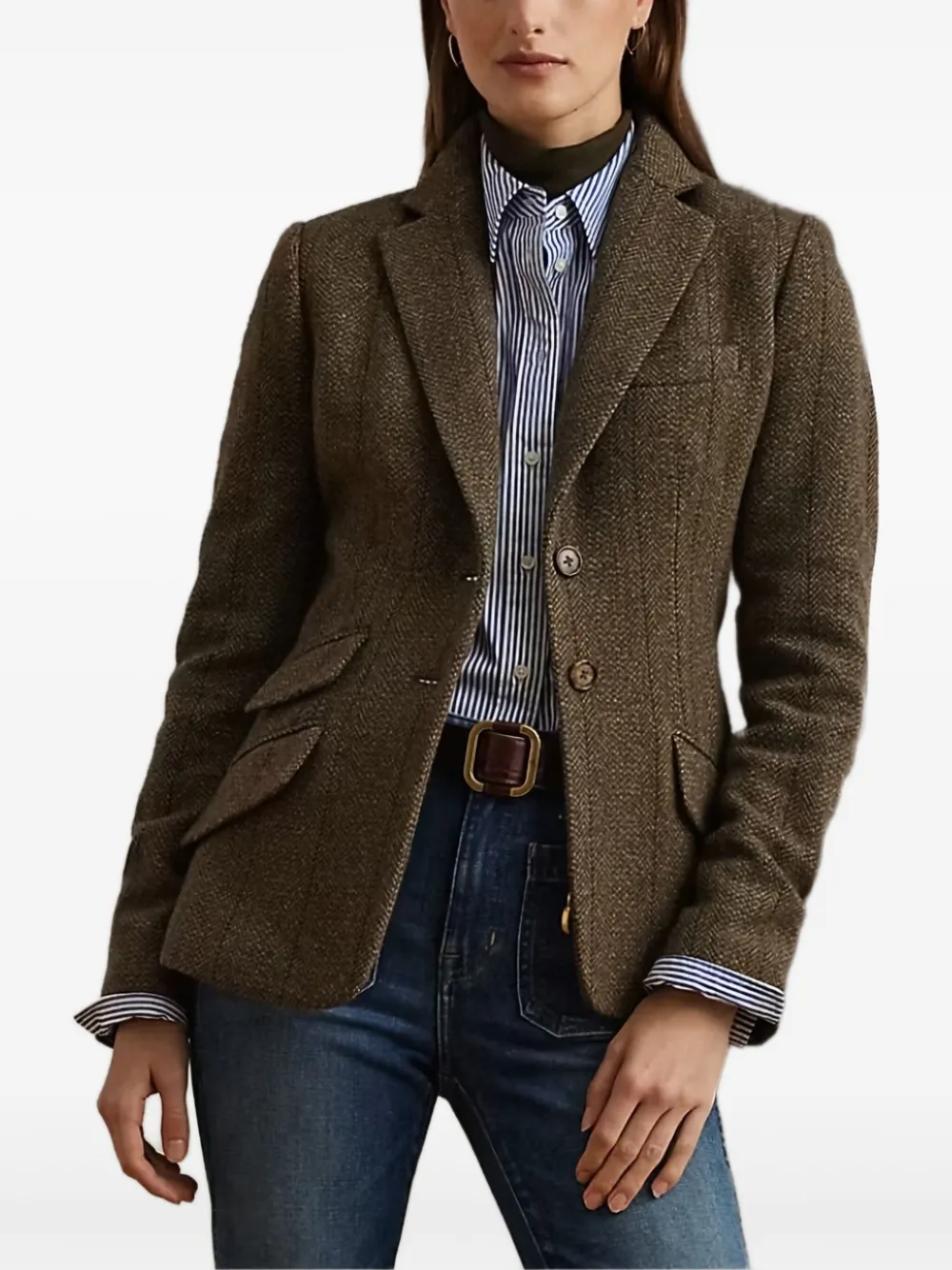Lauren Ralph Lauren Colbert met visgraatpatroon Groen