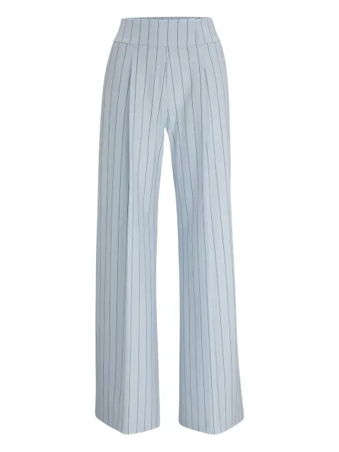 BOSS striped wide-leg trousers
