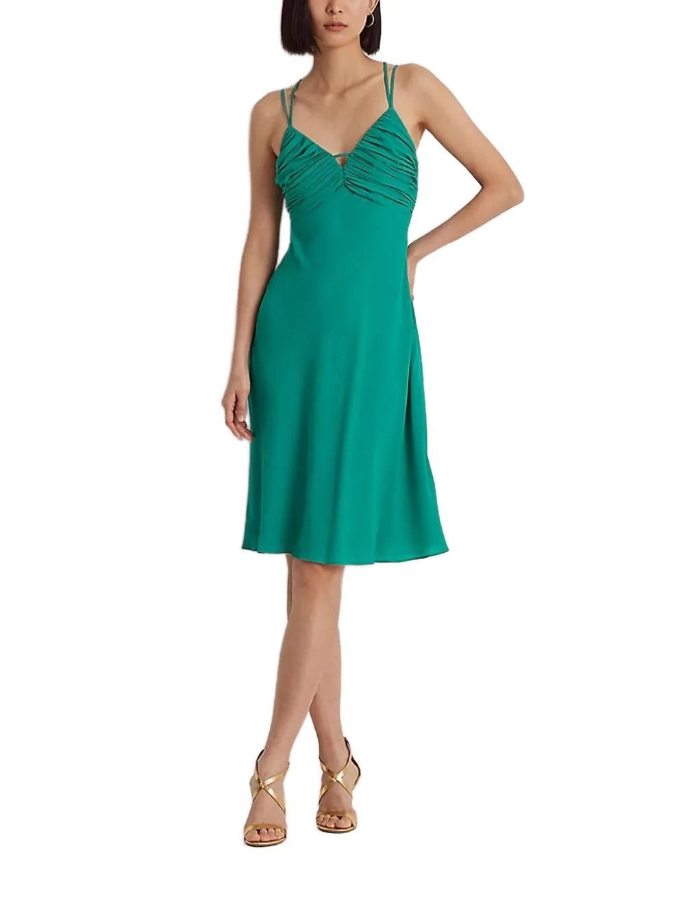 gathered dress