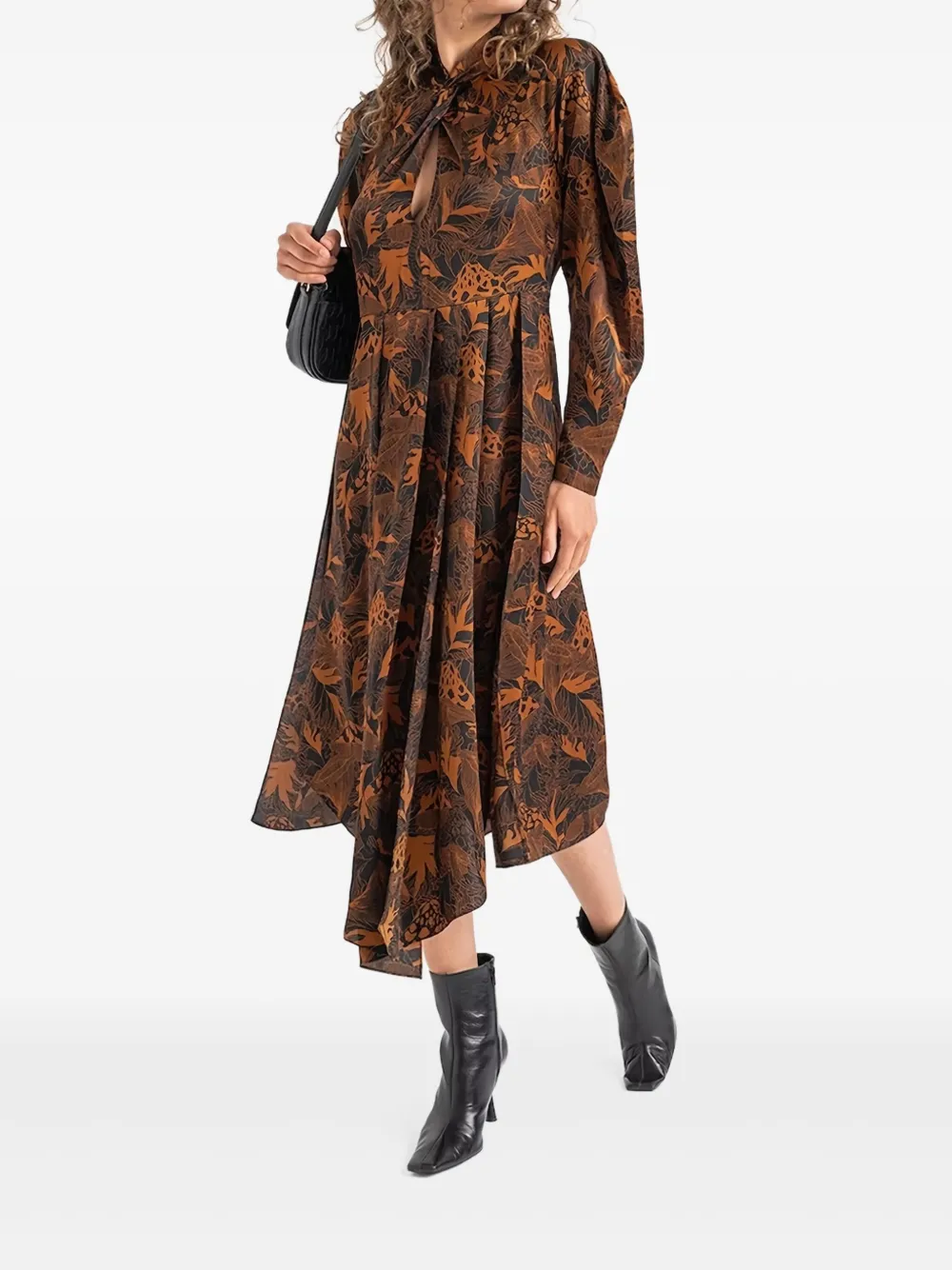 floral-print dress