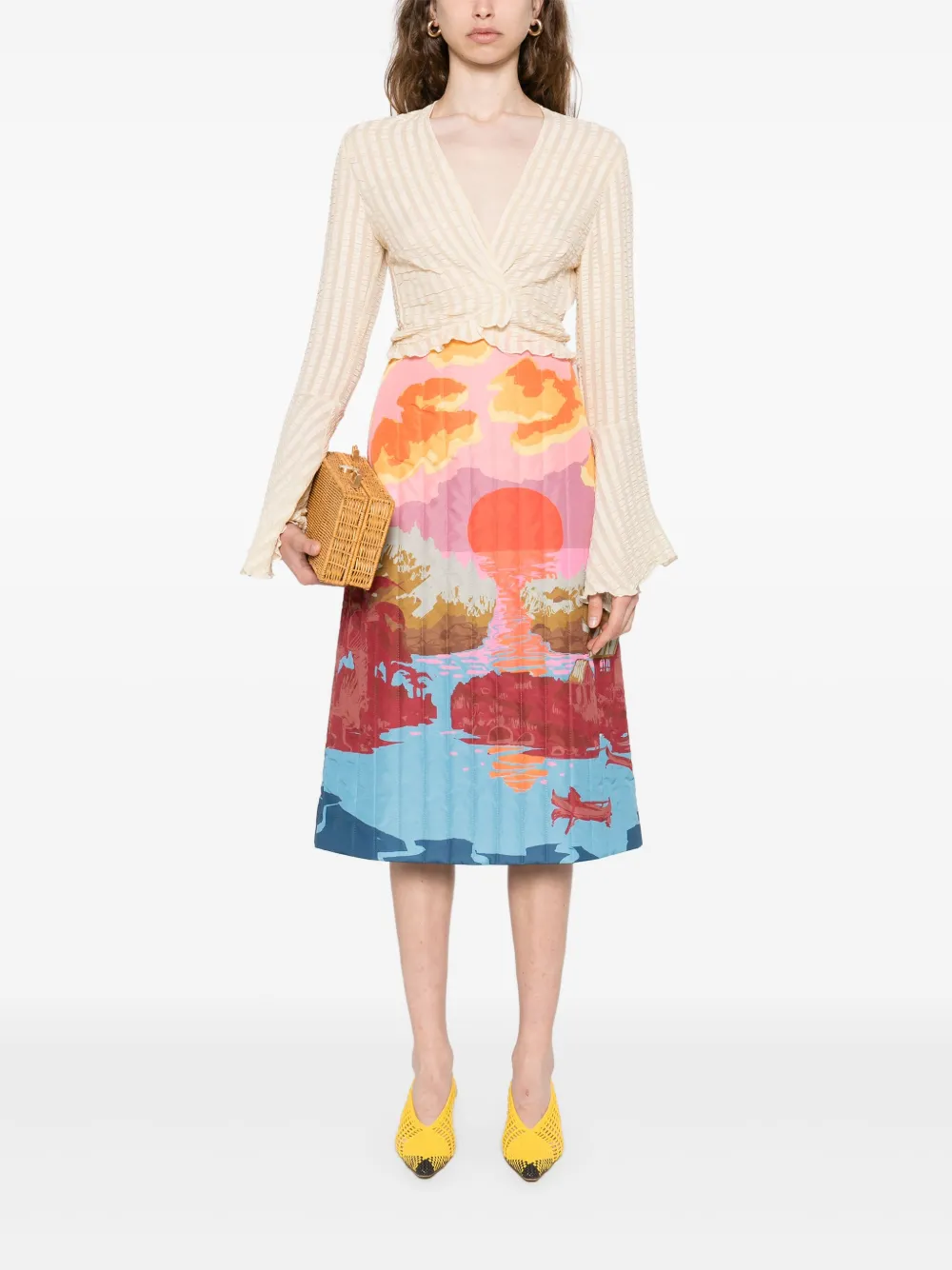 Stella Nova Landscape quilted high-waisted skirt | High-Waisted Skirts | Image 2