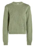 Varley Hains open-knit crew-neck sweater - Green