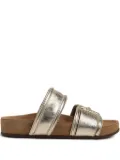 Sam Edelman double-strap leather sandals - Gold Leaf 700