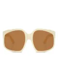 Miu Miu Eyewear Ombre sculpted sunglasses - Neutrals