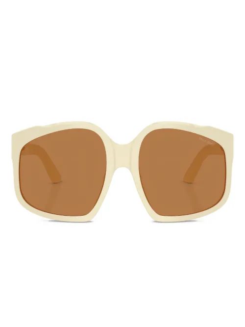 Lunettes de soleil Ombre à monture sculptée - Miu Miu Eyewear - Modalova