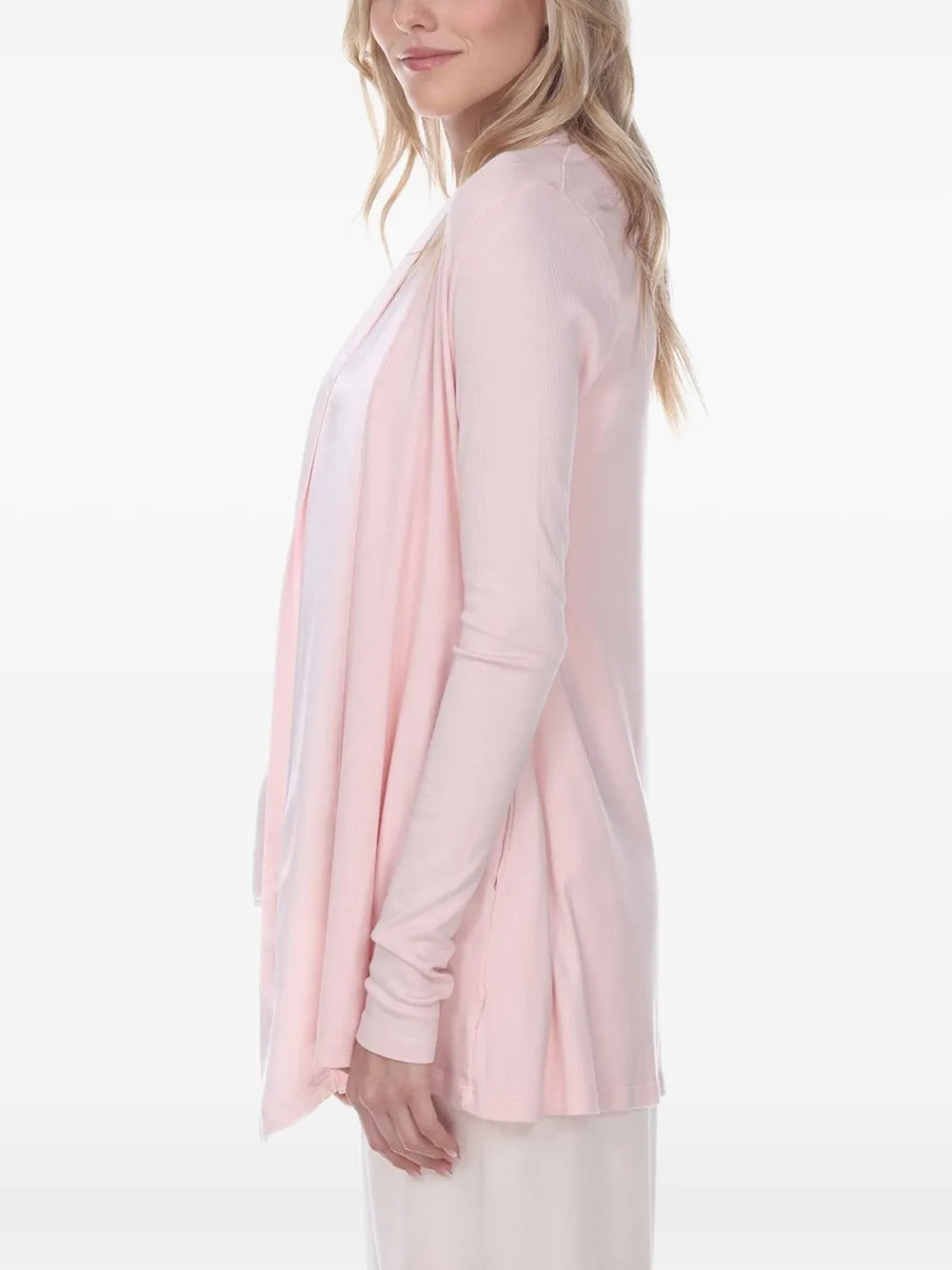 PJ Harlow Dreamwear Amelia badjas met satijnen afwerking Roze