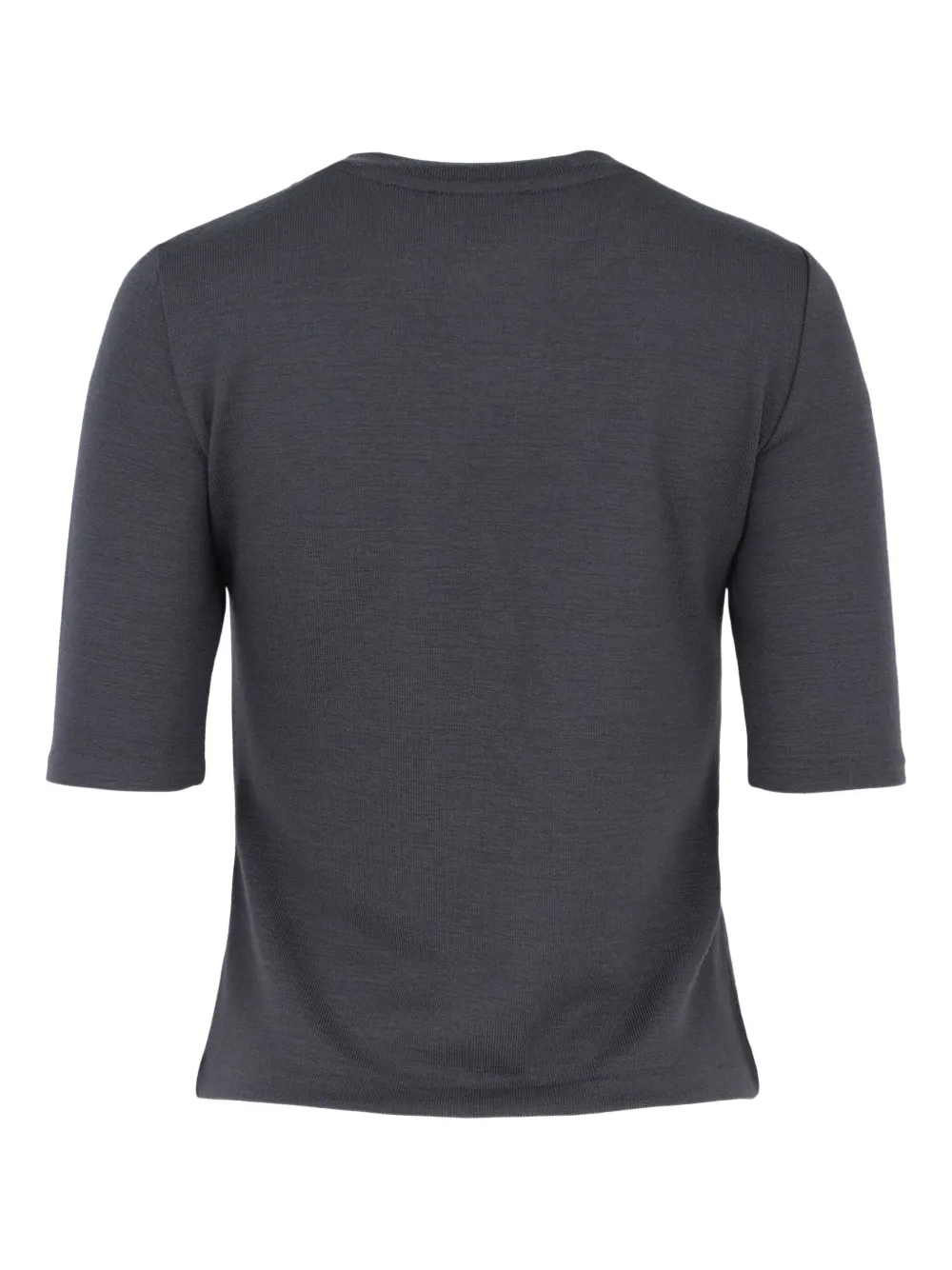 Vince fine-ribbed T-shirt Grijs