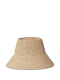 Janessa Leone dropped-brim hat - Neutrals