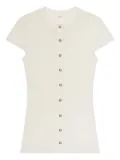 A.L.C. button-front ribbed cardigan - White
