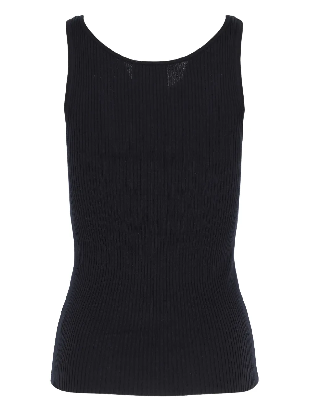 TWP Geribbelde tanktop Zwart