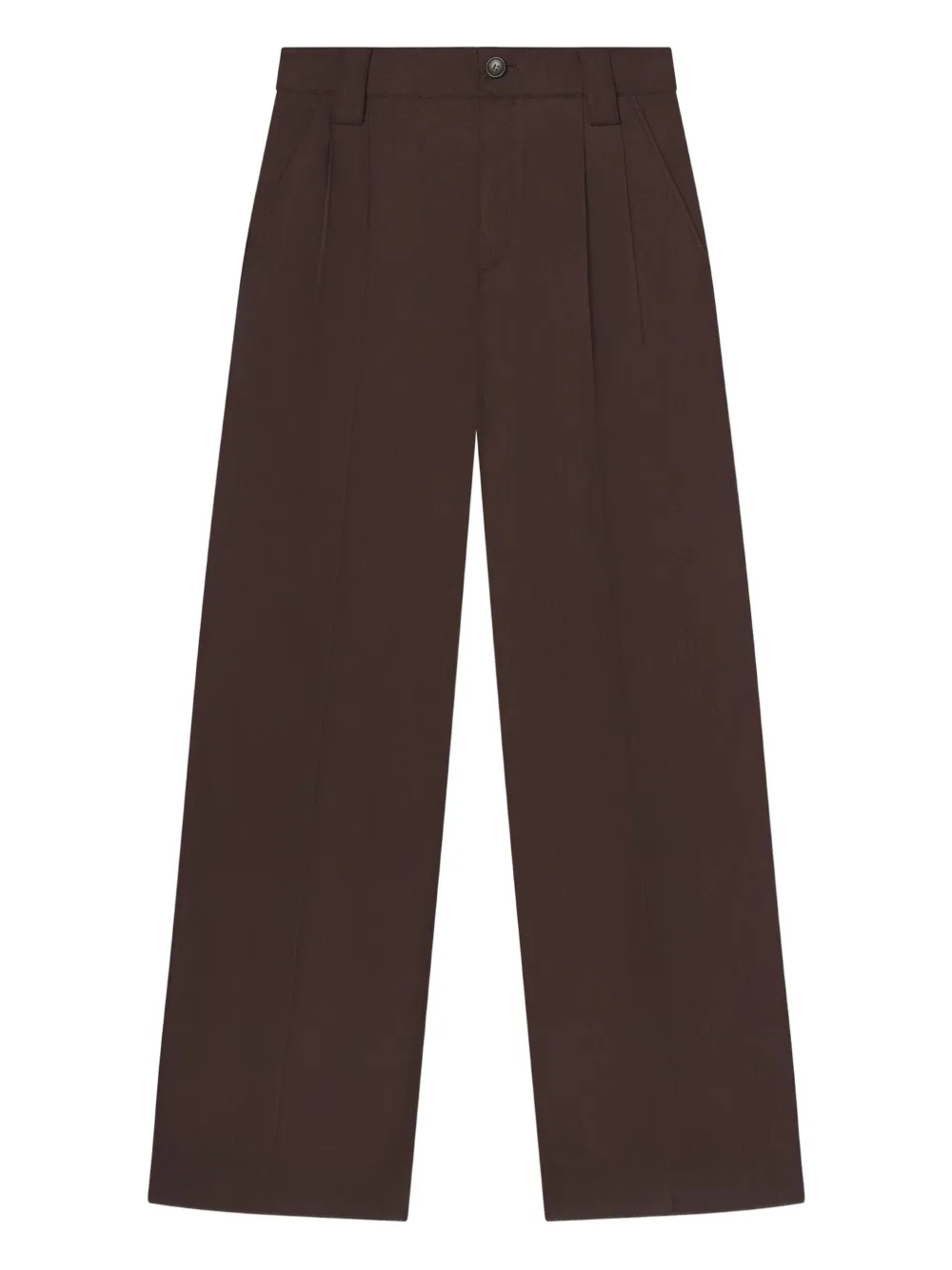 A.L.C. pleat-detailed trousers | Brown | Image 1