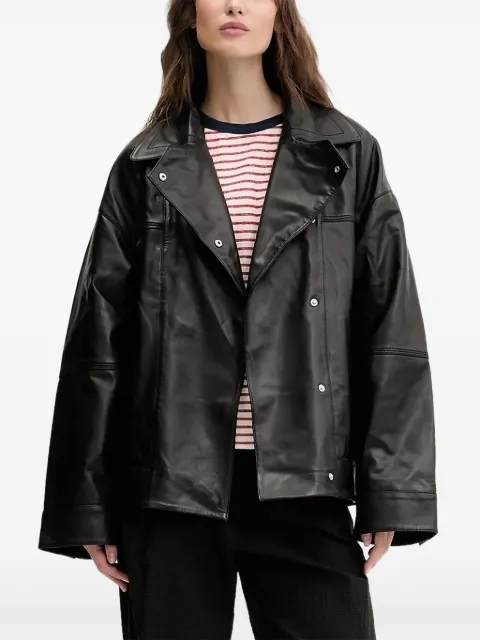 Bimba y Lola panelled leather jacket