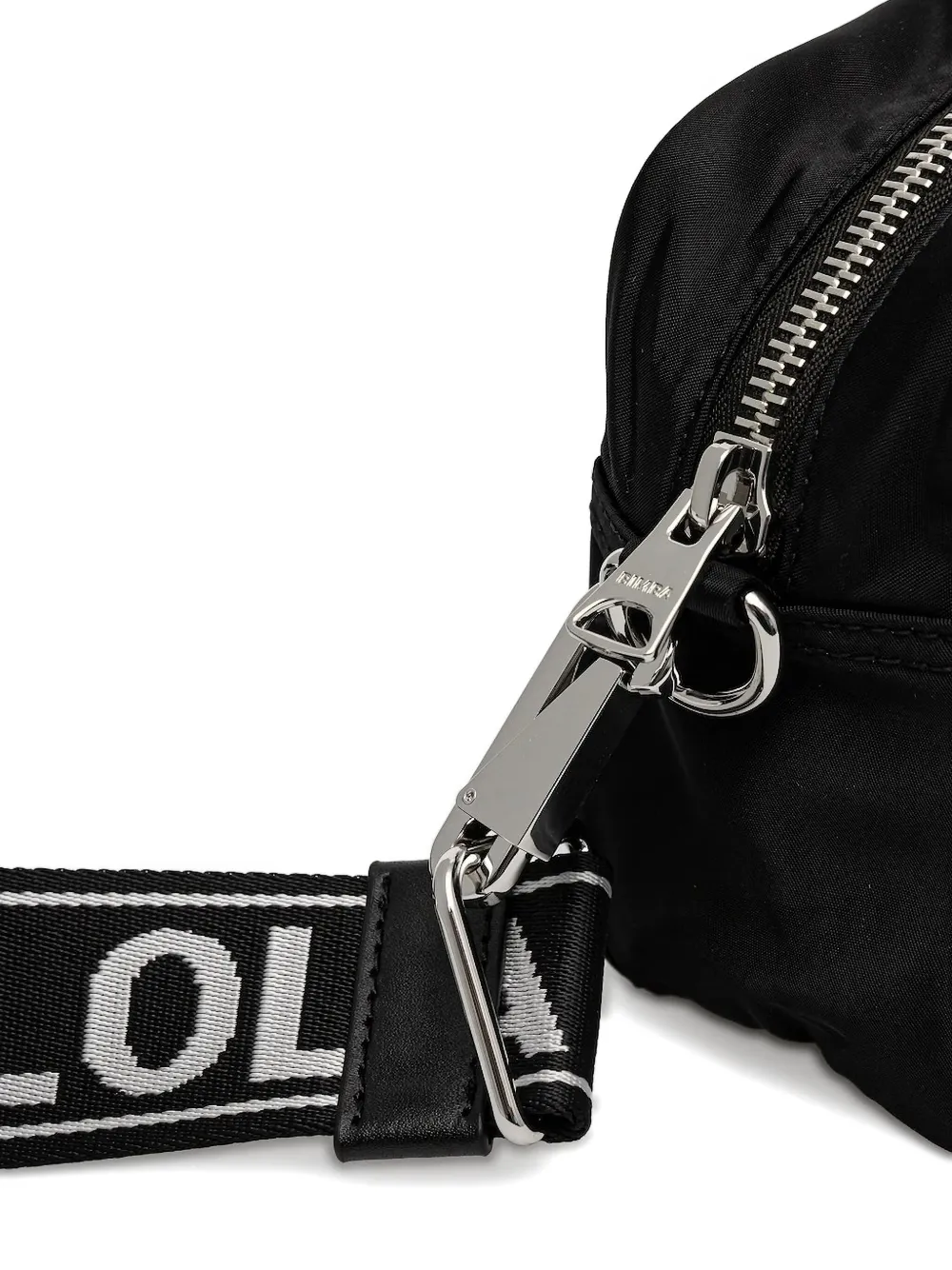 Bimba Y Lola Branded-strap Cross Body Bag In Black
