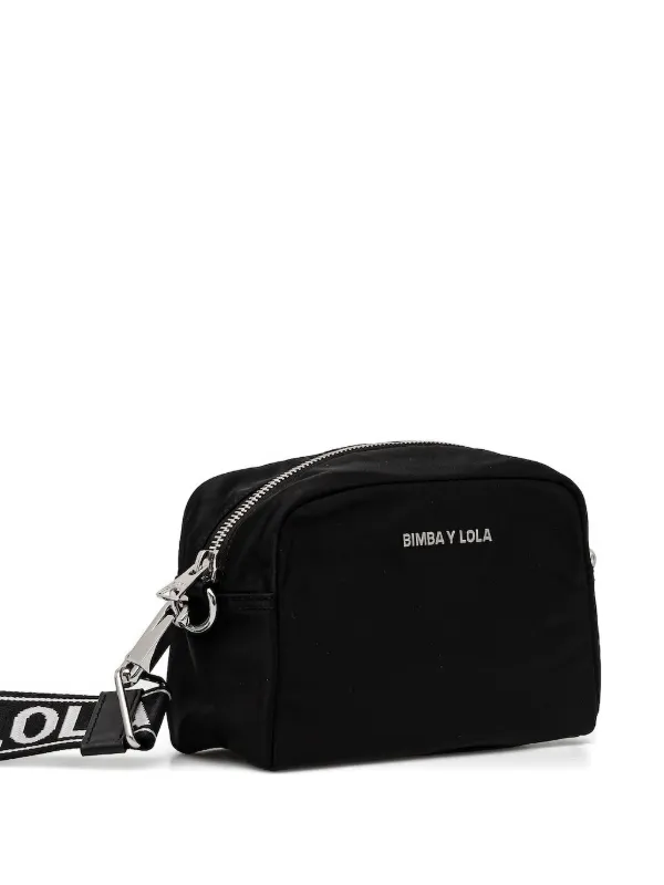 Bimba y Lola branded-strap Cross Body Bag Black FARFETCH LB
