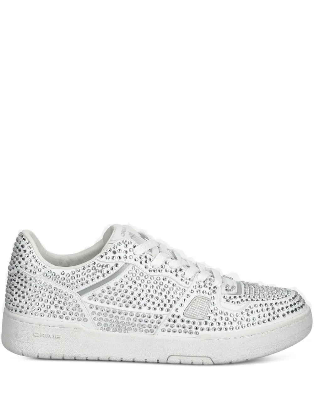 Crime London crystal-embellished sneakers White