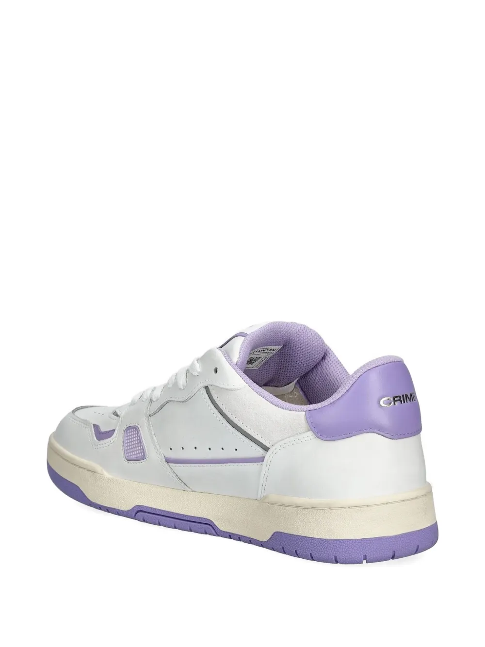 Crime London Sneakers met geborduurd logo - Wit