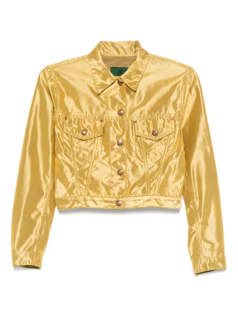 Jean Paul Gaultier Pre-Owned chamarra con acabado metalizado 1989