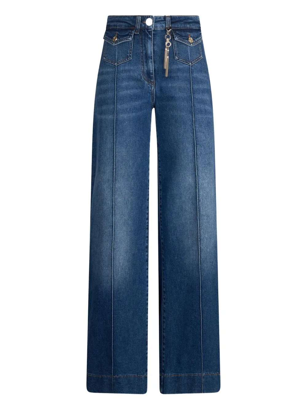 LIU JO Flared used cotton jeans Blauw