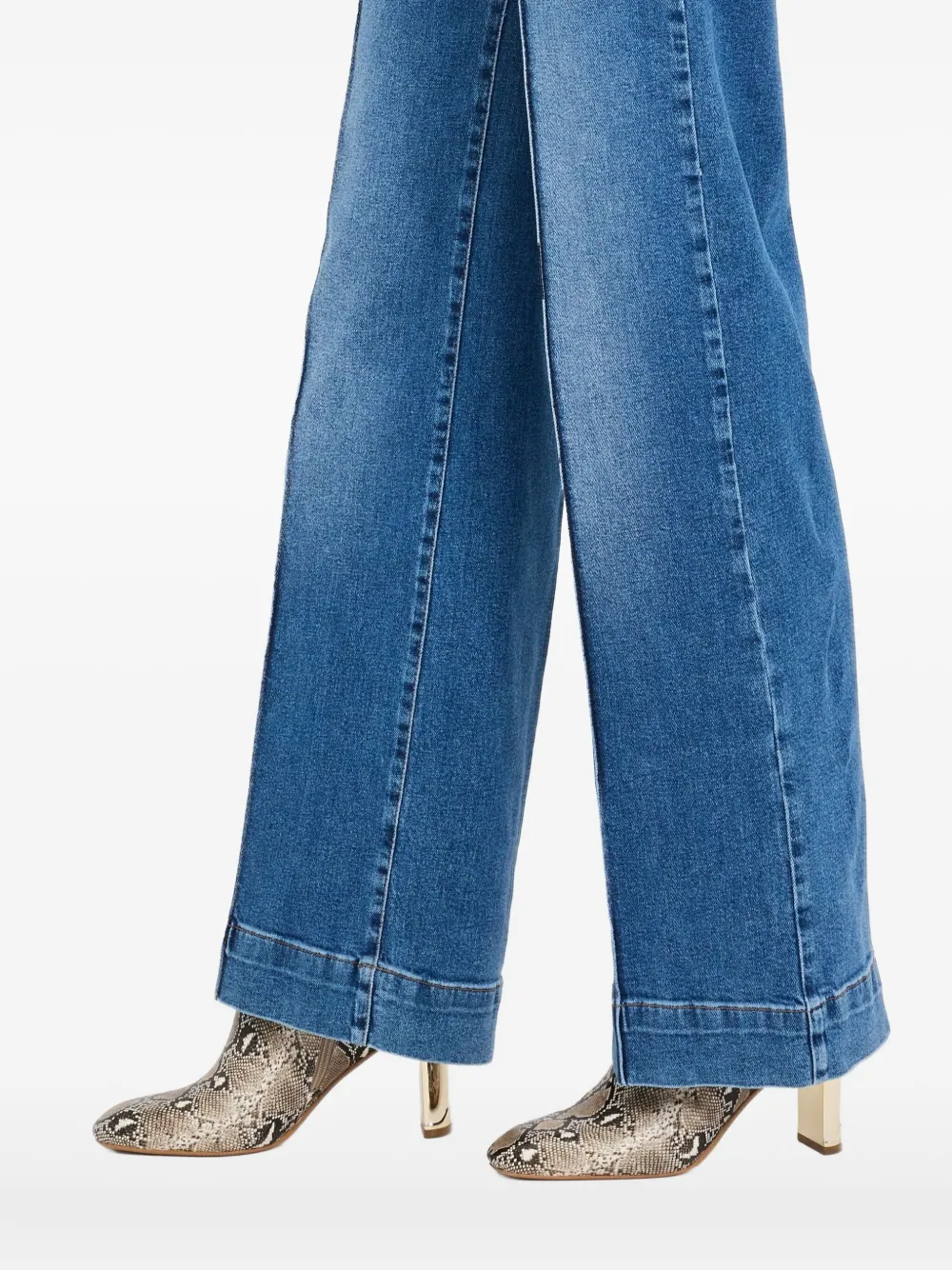 LIU JO ironed-pleat jeans Blauw