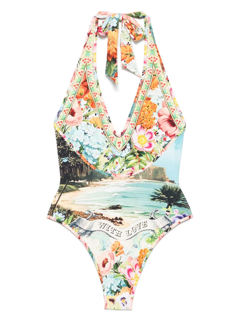 Camilla Bathing Bombshell badpak Blauw